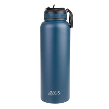 Load image into Gallery viewer, Oasis 1.1 Litre Stainless Steel Insulated Challenger Sports Bottle w/ Sipper Straw Lid - Choice of 12 Colours