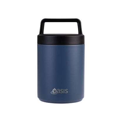 Oasis 480ml Insulated Food Flask w/ Handle & Spoon - Assorted Colours