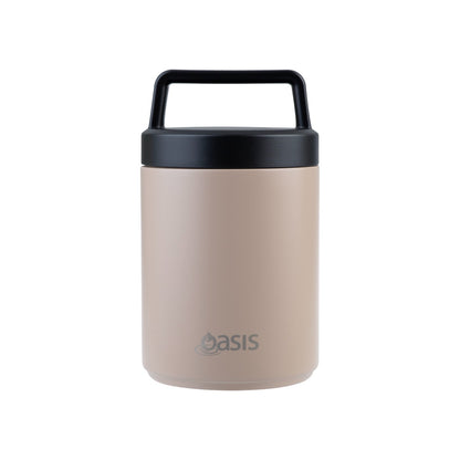 Oasis 480ml Insulated Food Flask w/ Handle & Spoon - Assorted Colours
