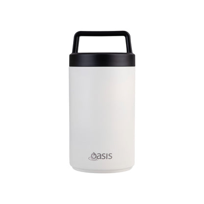 Oasis 700ml Insulated Food Flask w/ Handle & Spoon - Assorted Colours