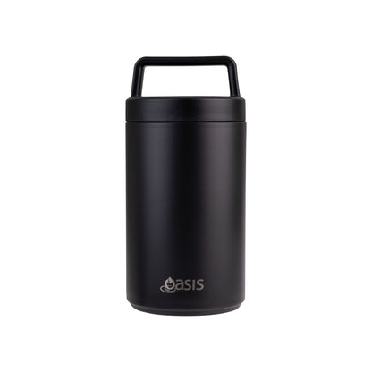 Oasis 700ml Insulated Food Flask w/ Handle & Spoon - Assorted Colours