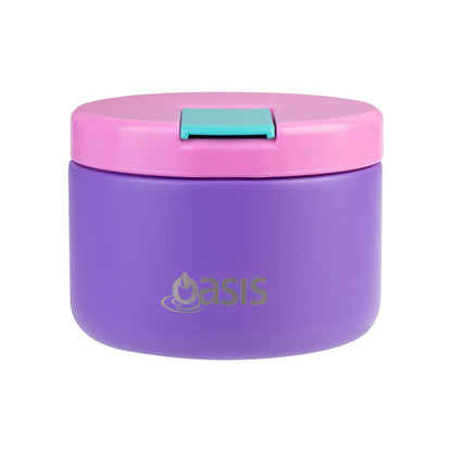 Oasis Insulated 300ml Food Flask w/ Quick Release Lid - Assorted Colours