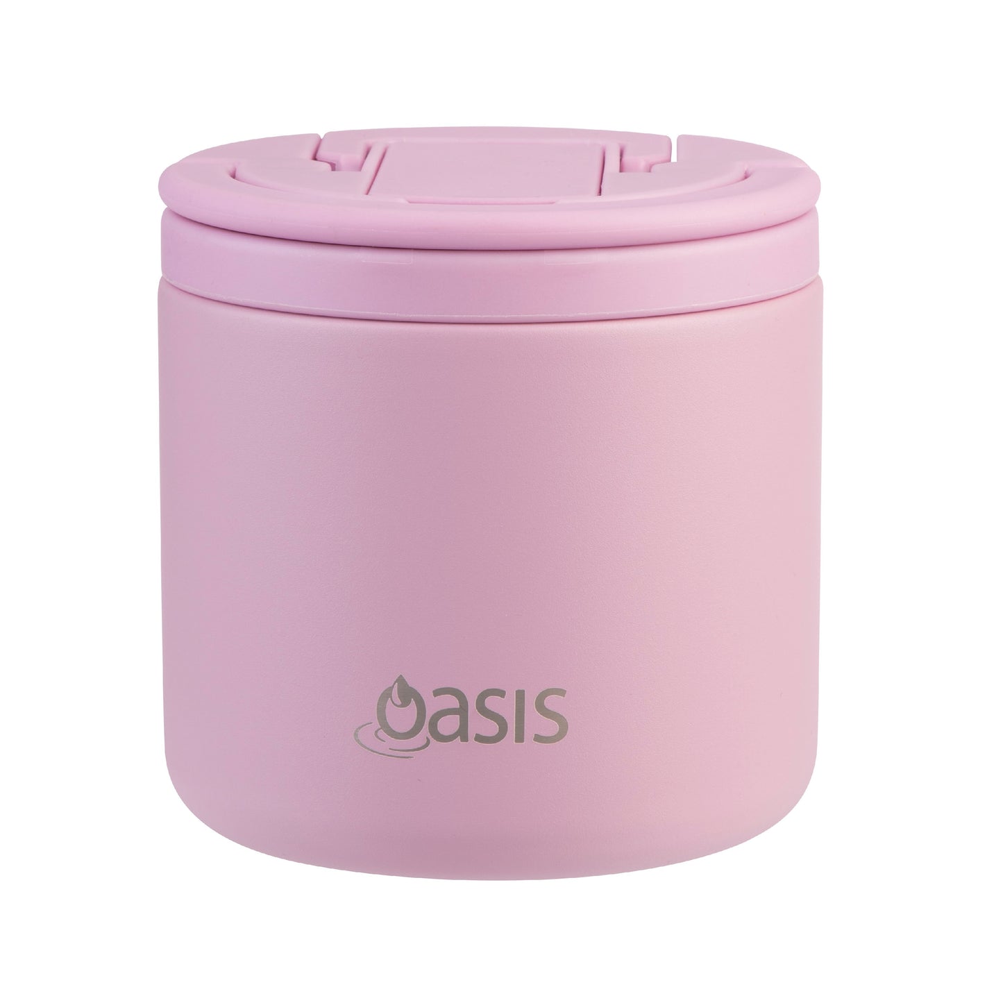 Oasis Insulated 550ml Food Flask w/ Quick Release Lid & Spork - Assorted Colours