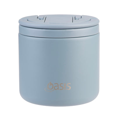 Oasis Insulated 550ml Food Flask w/ Quick Release Lid & Spork - Assorted Colours