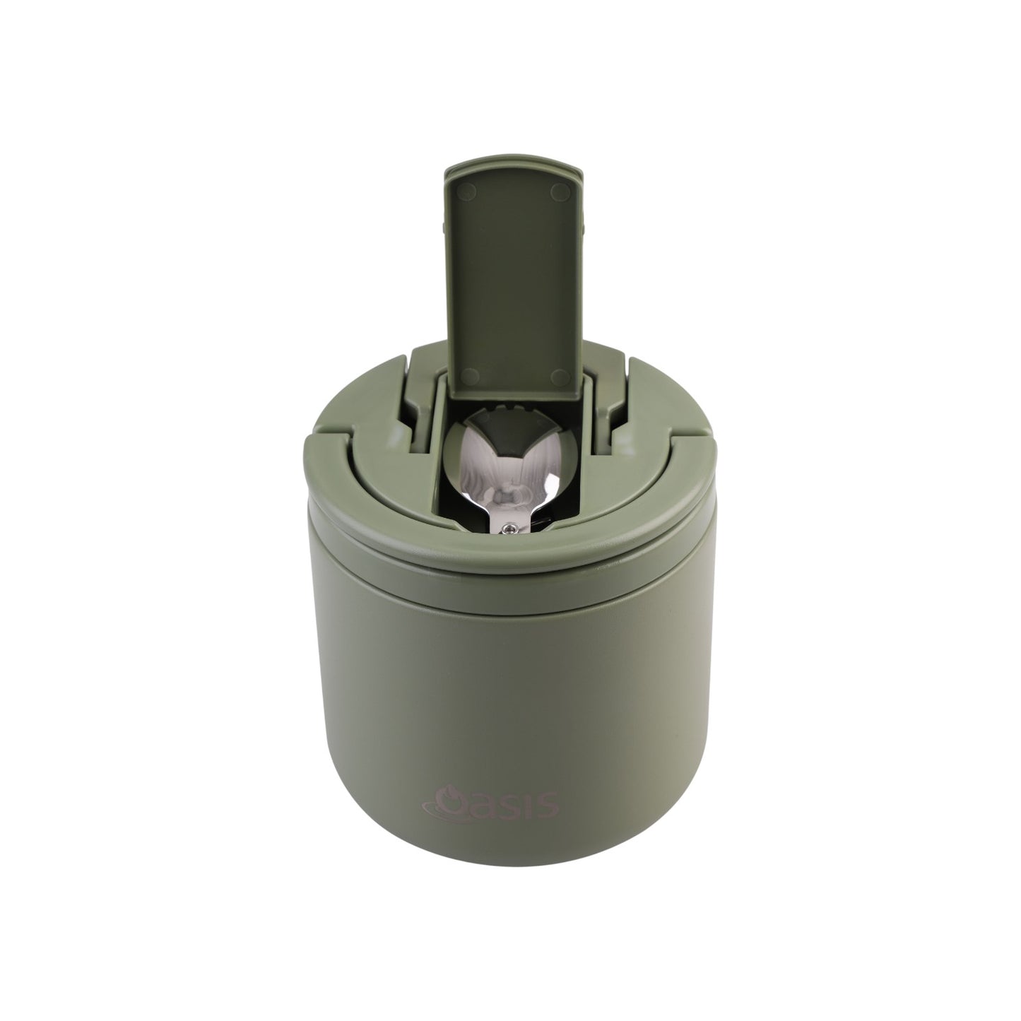 Oasis Insulated 550ml Food Flask w/ Quick Release Lid & Spork - Assorted Colours
