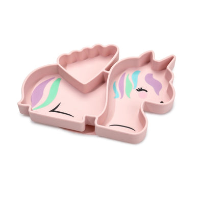 Melii Divided Silicone Suction Plate - Unicorn