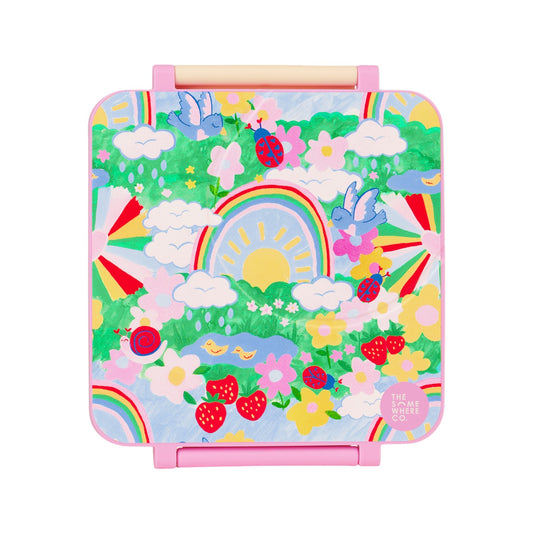 The Somewhere Co  Mini Bento Lunch Box - Rainbow Garden