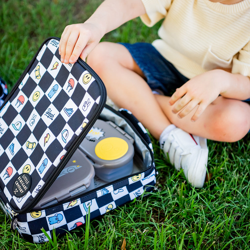 Little Renegade Company Insulated Lunch Bag - Checkmate *PREORDER*