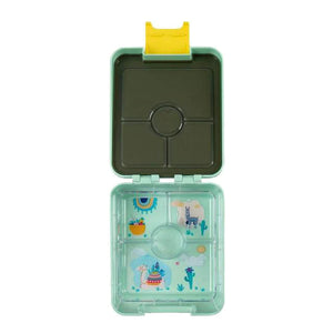 Citron Snack box Bento style - 4 compartments with Accessories