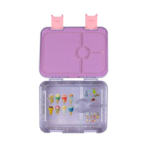 Citron Lunch box Bento Style - 4 compartments with Accessories