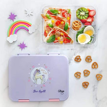 Load image into Gallery viewer, Citron Lunch box Bento Style - 4 compartments with Accessories