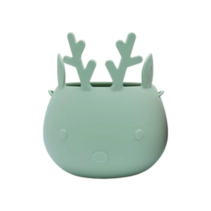 We Might Be Tiny Reindeer Basket - Sage