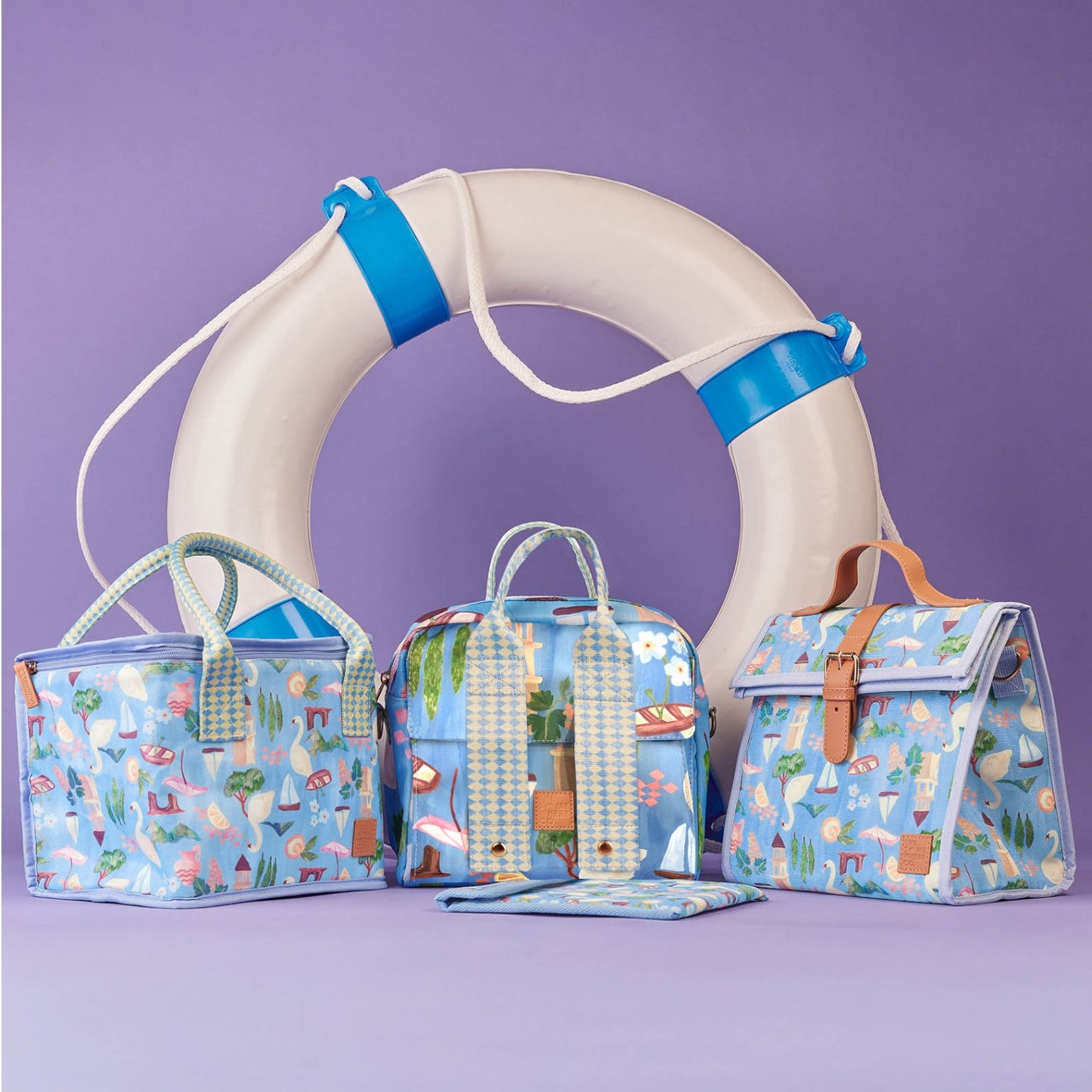 The Somewhere Co Lunch Tote - Swan Lake