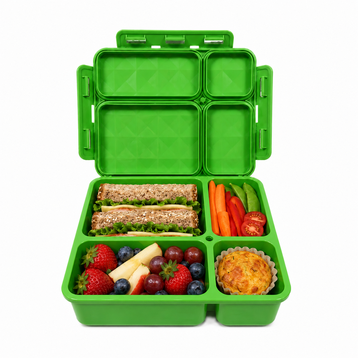 Go Green Medium Lunch Box - Assorted Colours