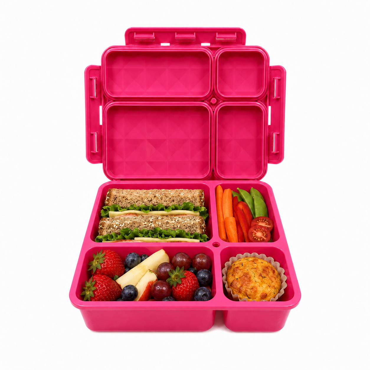 Go Green Medium Lunch Box - Assorted Colours