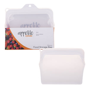 Appetito Silicone 470ml Food Storage Bag - Assorted Colours
