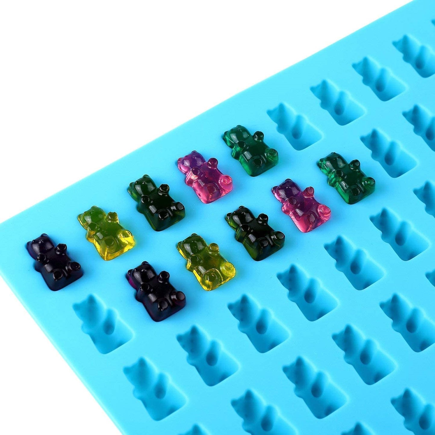 Mini Bear Silicone Mould Tray & Dropper - Assorted Colours