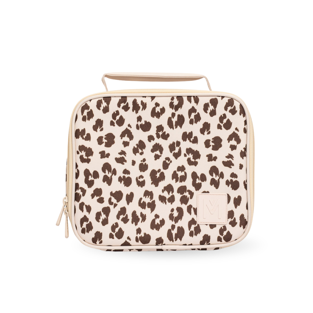 MontiiCo Medium Lunch Bag - Cream Leopard *PREORDER*
