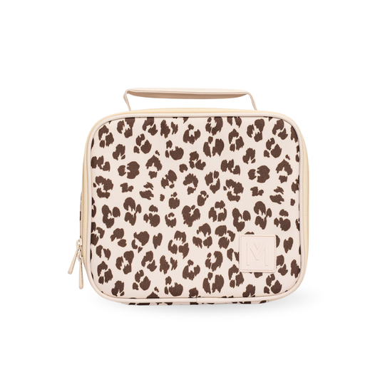 MontiiCo Medium Lunch Bag - Cream Leopard *PREORDER*