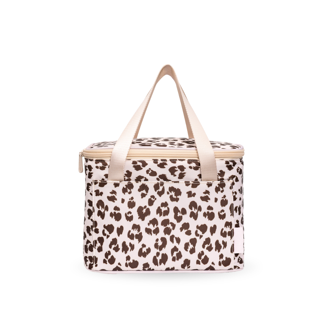 MontiiCo Insulated Cooler Bag - Cream Leopard