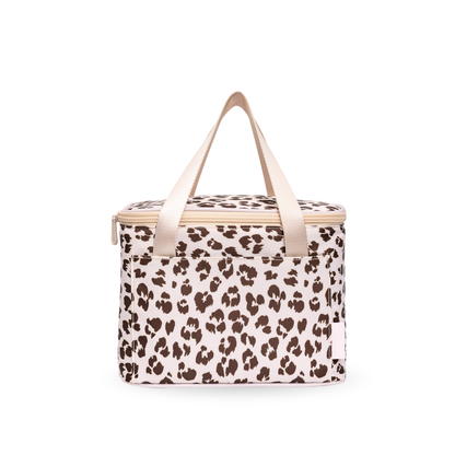 MontiiCo Insulated Cooler Bag - Cream Leopard