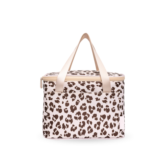 MontiiCo Insulated Cooler Bag - Cream Leopard *PREORDER*