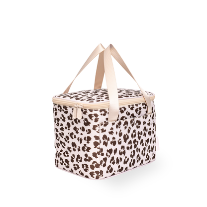 MontiiCo Insulated Cooler Bag - Cream Leopard