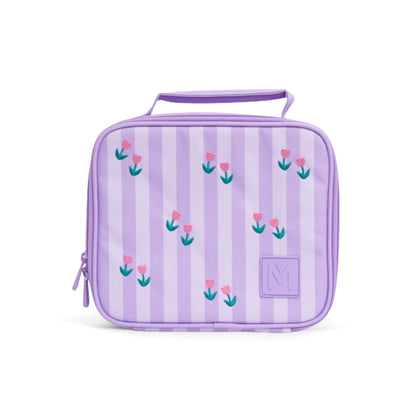 MontiiCo Medium Lunch Bag (Embroidered) - Tiny Tulips