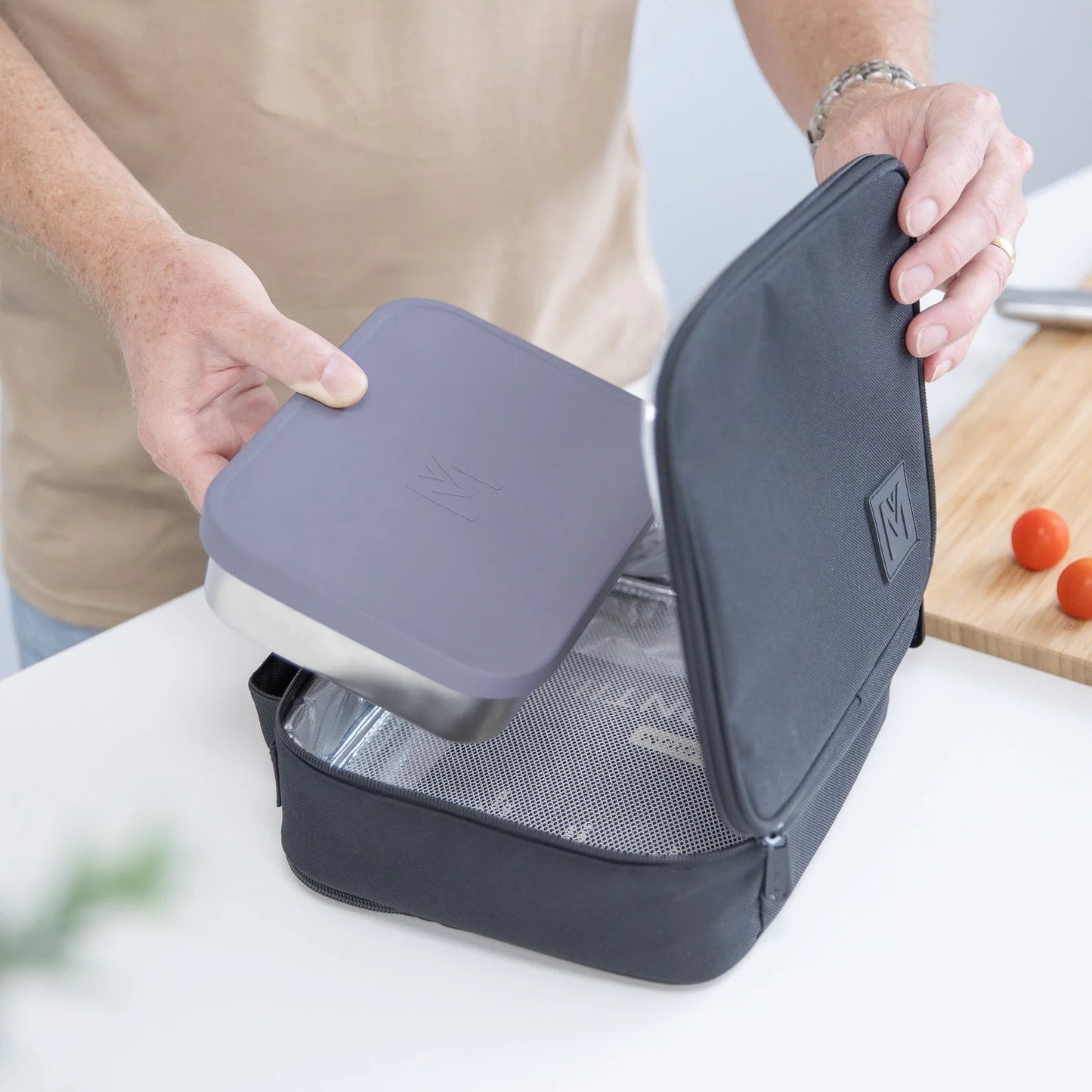 MontiiCo Medium Lunch Bag - Midnight 2.0