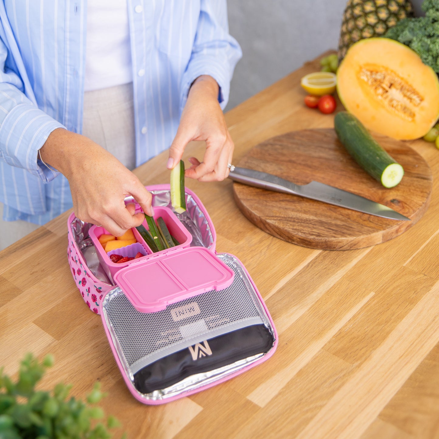 MontiiCo Mini Lunch Bag - Rose Garden