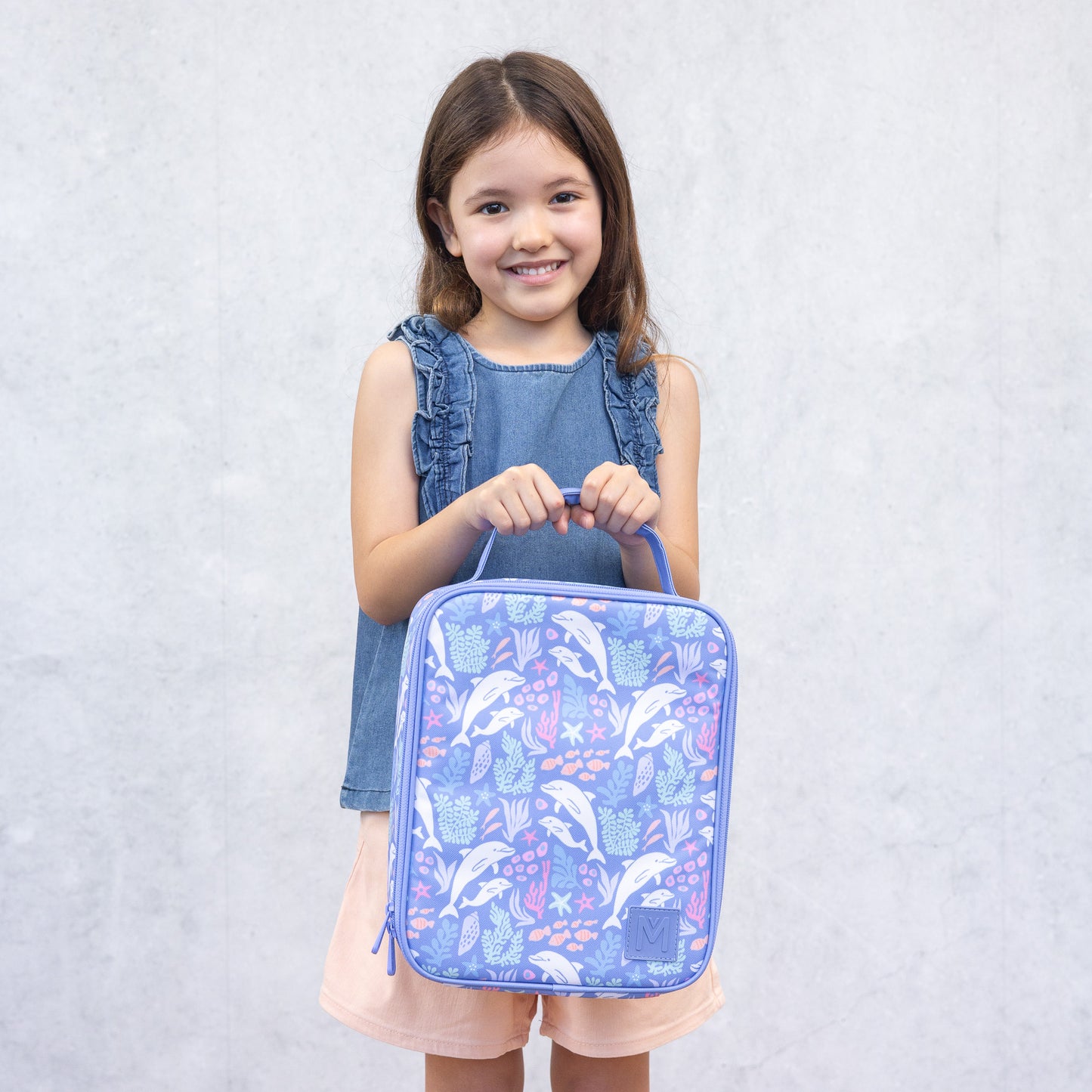 MontiiCo Insulated Large Lunch Bag - Dolphin Dreams *PREORDER*