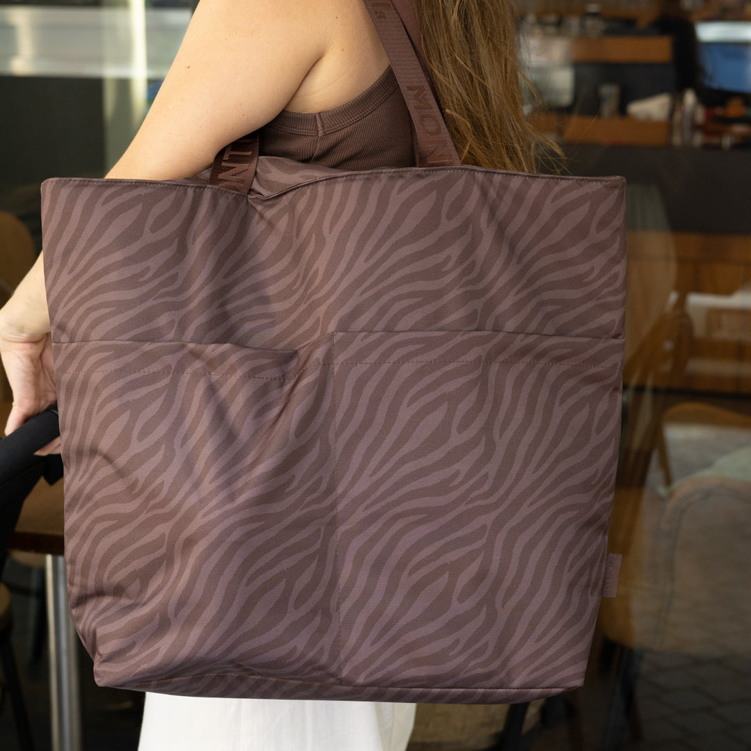 MontiiCo Insulated Tote Bag - Zebra