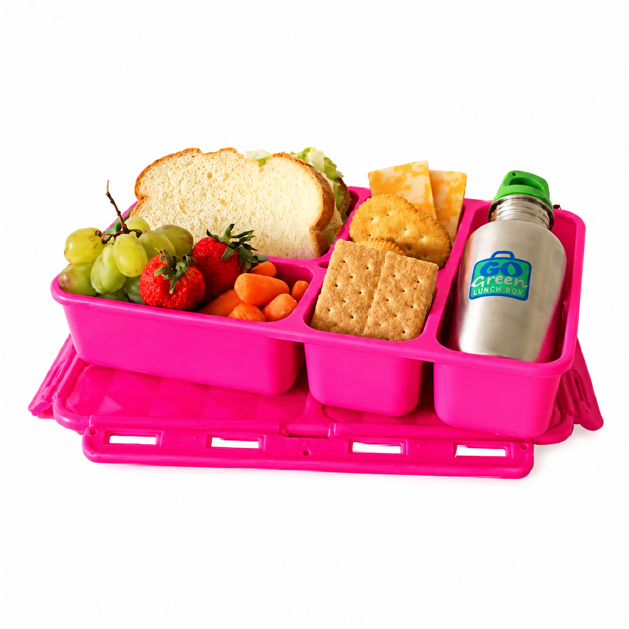 Go Green Original Lunch Box Set - Flamingo