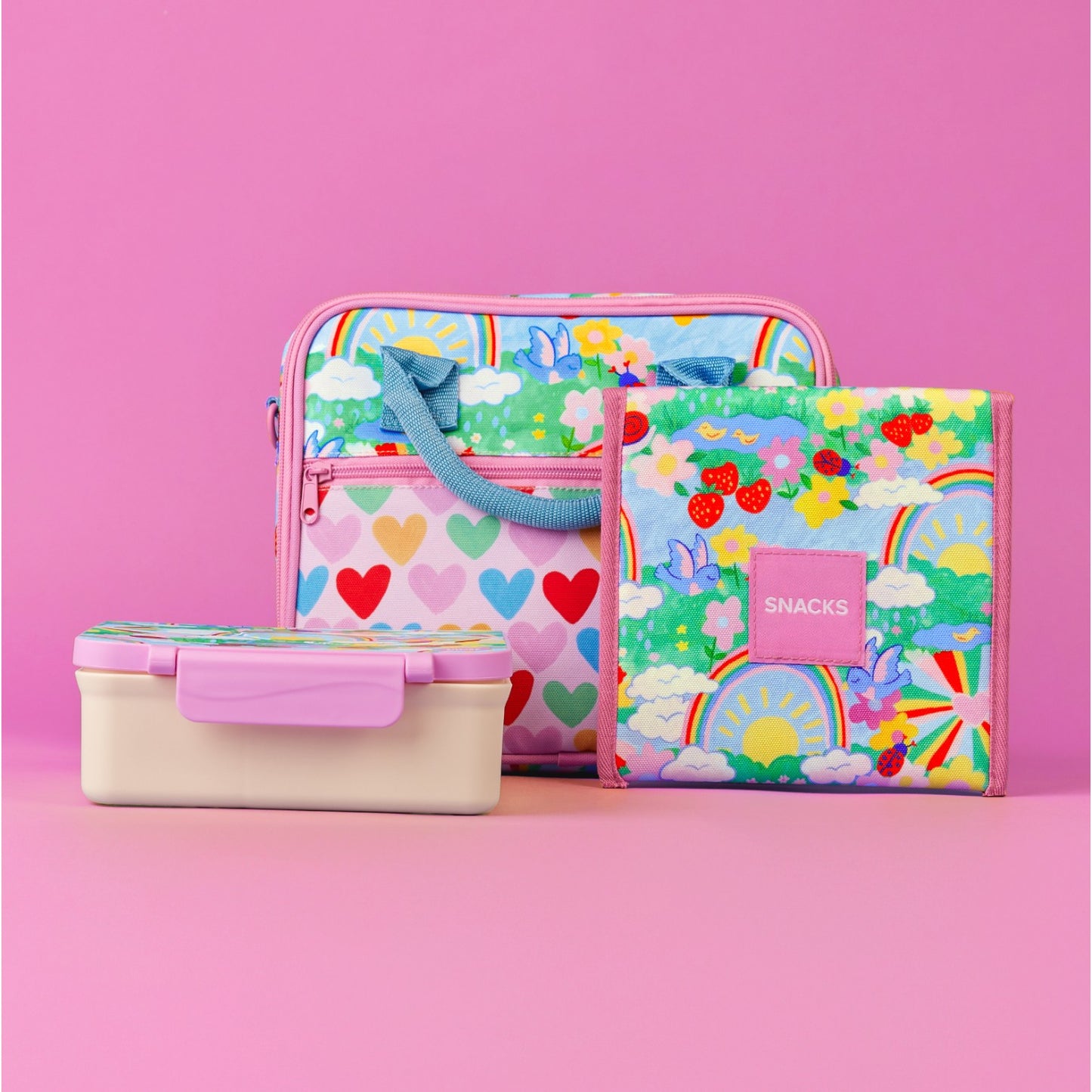 The Somewhere Co Snack Bag - Rainbow Garden