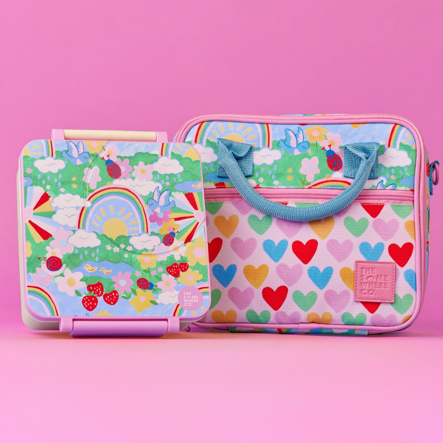 The Somewhere Co  Mini Bento Lunch Box - Rainbow Garden