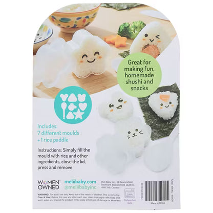Melii Rice Moulds + Paddle Set