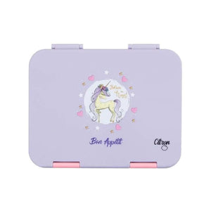 Citron Lunch box Bento Style - 4 compartments with Accessories