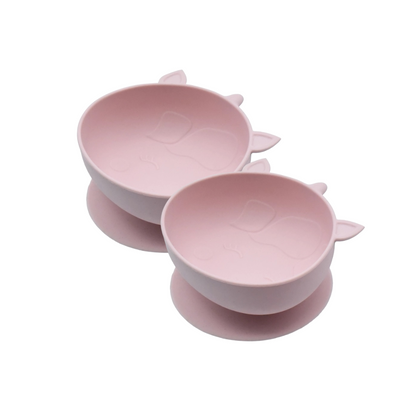 Melii Silicone Suction Bowls 2-Pack - Unicorn