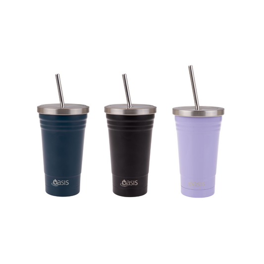 Oasis 500ml Stainless Steel Insulated Smoothie Tumbler - Assorted Colours