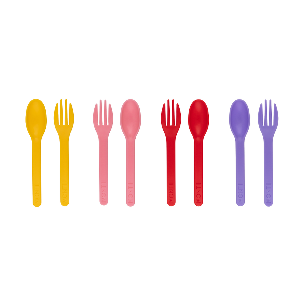 MontiiCo Out & About Cutlery Set- Choice of 3 Colours
