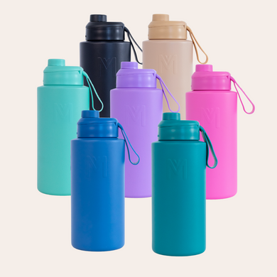 MontiiCo Fusion - 1 Litre Screw Top Bottle - Assorted Colours