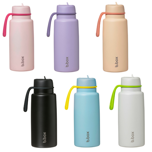 b.box Insulated Flip Top 1L Bottle - Assorted Colours