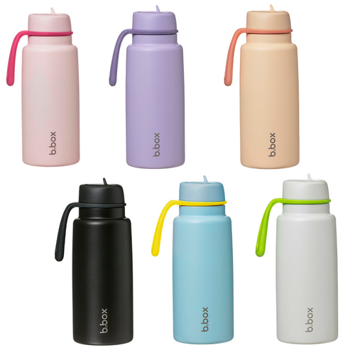 b.box Insulated Flip Top 1L Bottle - Assorted Colours *PREORDER*