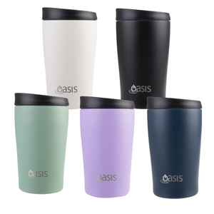 Oasis 380ml Stainless Steel Insulated Travel Cup - Assorted Colours