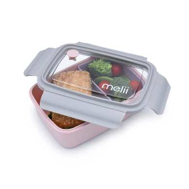 Melii 880ml Bento Box w/ Removable Compartment - Pink *PREORDER*