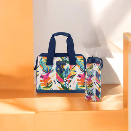 Oasis & Sachi Insulated Lunch Bag & Drink Bottle Bundle - Calypso Dreams