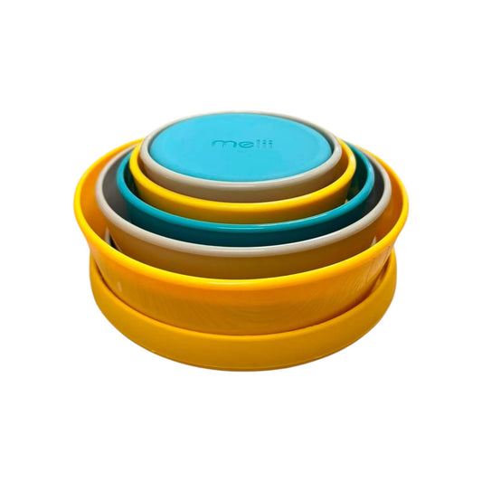 Melii Food Storage Containers with Silicone Lids - 6 Pack