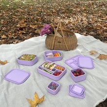 Load image into Gallery viewer, The Zero Waste People 5 Comparment Silicone Bento Lunchbox - Assorted Colours