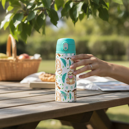 Oasis Kid's 550ml Insulated Drink Bottle w/ Sipper - Sleepy Sloths