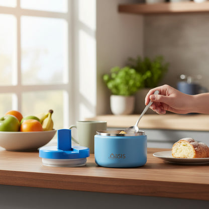 Oasis Insulated 300ml Food Flask w/ Quick Release Lid - Assorted Colours